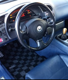 Honda S2000 AP2 Checkered Race Floor Mats - Dark Grey