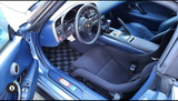Honda S2000 AP2 Checkered Race Floor Mats - Dark Grey