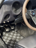 Datsun 240/260/280ZX Checkered Race Floor Mats - Dark Grey (Front Only)