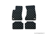 Lexus SC300/400 (Z30) 91-00 Checkered Race Floor Mats - Dark Grey