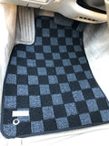 Lexus SC300/400 (Z30) 91-00 Checkered Race Floor Mats - Dark Grey