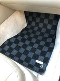 Lexus SC300/400 (Z30) 91-00 Checkered Race Floor Mats - Dark Grey