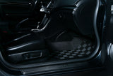 Acura TSX (CL9) 03-07 Checkered Race Floor Mats - Dark Grey