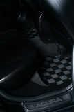 Acura TSX (CL9) 03-07 Checkered Race Floor Mats - Dark Grey