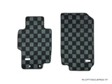 Acura TSX (CL9) 03-07 Checkered Race Floor Mats - Dark Grey