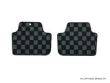 Acura TSX (CL9) 03-07 Checkered Race Floor Mats - Dark Grey