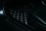 Acura TSX (CL9) 03-07 Checkered Race Floor Mats - Dark Grey