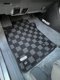 Lexus GX470 (UZJ120) 03-09 Checkered Race Floor Mats - Dark Grey