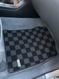 Lexus GX470 (UZJ120) 03-09 Checkered Race Floor Mats - Dark Grey