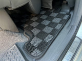 Lexus GX470 (UZJ120) 03-09 Checkered Race Floor Mats - Dark Grey