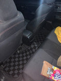 Subaru WRX / STI 15-20 (VAF) Checkered Race Floor Mats - Dark Grey