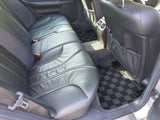Mercedes Benz E-Class (W210) 96-02 Checkered Race Floor Mats - Dark Grey