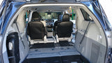 Toyota Sienna 11-20 (XL30) Checkered Race Floor Mats - Dark Grey (8 Seater)