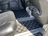 Toyota Sienna 11-20 (XL30) Checkered Race Floor Mats - Dark Grey (8 Seater)