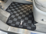 Toyota Sienna 11-20 (XL30) Checkered Race Floor Mats - Dark Grey (8 Seater)