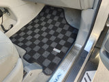 Toyota Sienna 11-20 (XL30) Checkered Race Floor Mats - Dark Grey (8 Seater)