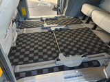 Toyota Sienna 11-20 (XL30) Checkered Race Floor Mats - Dark Grey (8 Seater)