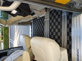 Toyota Sienna 11-20 (XL30) Checkered Race Floor Mats - Dark Grey (8 Seater)