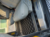 Toyota Sienna 11-20 (XL30) Checkered Race Floor Mats - Dark Grey (8 Seater)