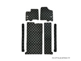 Toyota Sienna 11-20 (XL30) Checkered Race Floor Mats - Dark Grey (8 Seater)