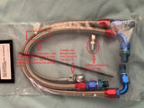 Nissan S14/15 SR20DET Steel Braided Turbo Line Kit