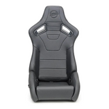 Reclinable Racing Seat - Omega Vegan Leather w/ Black Carbon Vinyl Embossed NRG Logo