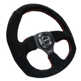 Flat Bottom Steering Wheel (Leather or Suede)