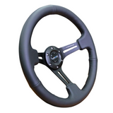 350mm 3" Deep Steering Wheel w/ Slits