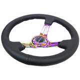 350mm 3" Deep Steering Wheel w/ Slits