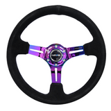 350mm 3" Deep Steering Wheel w/ Slits