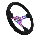 350mm 3" Deep Steering Wheel w/ Slits
