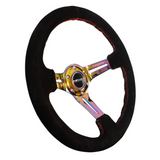350mm 3" Deep Steering Wheel w/ Slits