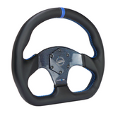 320mm Flat Bottom Carbon Fiber Steering Wheel w/ Colored Center
