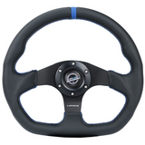 320mm Flat Bottom Steering Wheel - Sport Leather