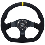 320mm Flat Bottom Steering Wheel - Sport Leather