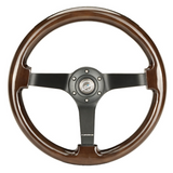 350mm 3" Deep Woodgrain Steering Wheel