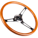 360mm Classic Woodgrain Steering Wheel