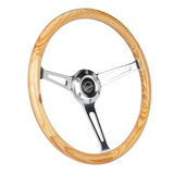 380mm Classic Light Woodgrain Steering Wheel