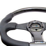 350mm Oval Carbon Fiber Steering Wheel