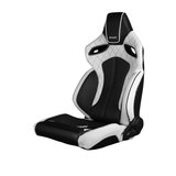 Orue Series Sport Seats - White Diamond (Black Stitching)