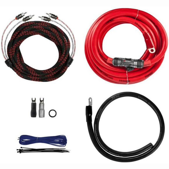 1/0 AWG Amp Kit - 6000 Watts w/ RCA Cable - V12