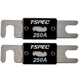 Nickel Plated 250 Amp ANL Fuses V8 Series - 10 Pack