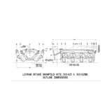 Holley EFI LS1/2/6 Modular Ultra Lo-Ram Manifold - Black Finish