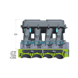 Holley EFI LT1 Hi-Ram Intake Plenum Top Only - Black Finish