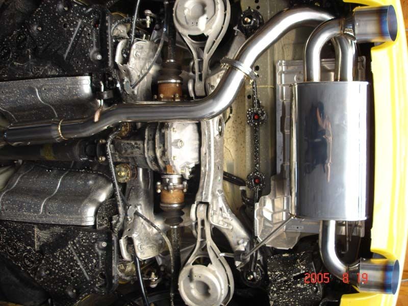 Dual 4.5" Burnt Tip Catback Exhaust System For 2003-2009 Nissan 350Z / Infiniti G35 13 thumbnail image