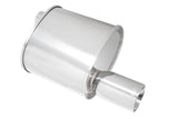 Universal Exhaust F-RT Muffler Single Stainless Roll Tips