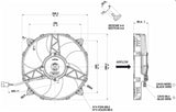 11in Medium Profile Fan (Puller, Curved) 1300 CFM