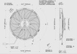 12in Medium Profile Fan (Puller, Curved) 1328 CFM