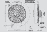 12in High Performance Fan (Puller, Curved) 1451 CFM