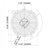 13in High Performance Fan (Puller, Curved) 1777 CFM